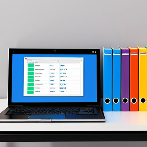 Home 4 **
A visually engaging representation of data organization on a computer. Depict files neatly arranged in folders, perhaps with a magnifying glass highlighting efficient search. Show the concept of a well-managed operating system leading to a faster and more secure computer experience. Emphasize the importance of data security and accessibility. Consider using vibrant colors and clear visual cues to convey the benefits of good storage management.
**