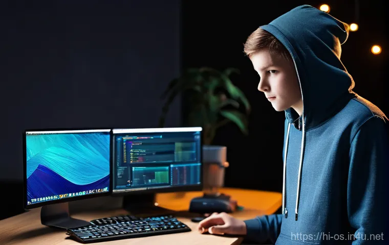 운영체제별 멀티태스킹 성능 비교 - **Prompt: "A creative professional (early to mid-twenties) with a serene expression, meticulously wo...