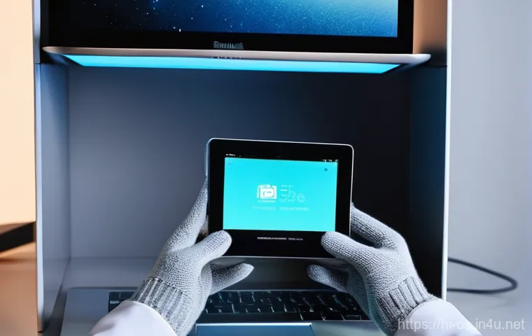 macOS에서 외장 SSD 속도 최적화 - **Prompt 1: Unleashing Digital Velocity**
    "A vibrant, dynamic illustration of a young, casually ...