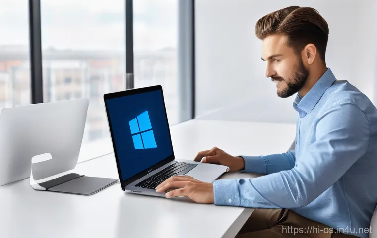 윈도우와 macOS의 기본 소프트웨어 비교 - **Prompt: "A vibrant scene depicting creative video editing. On the left, a young woman is seated at...